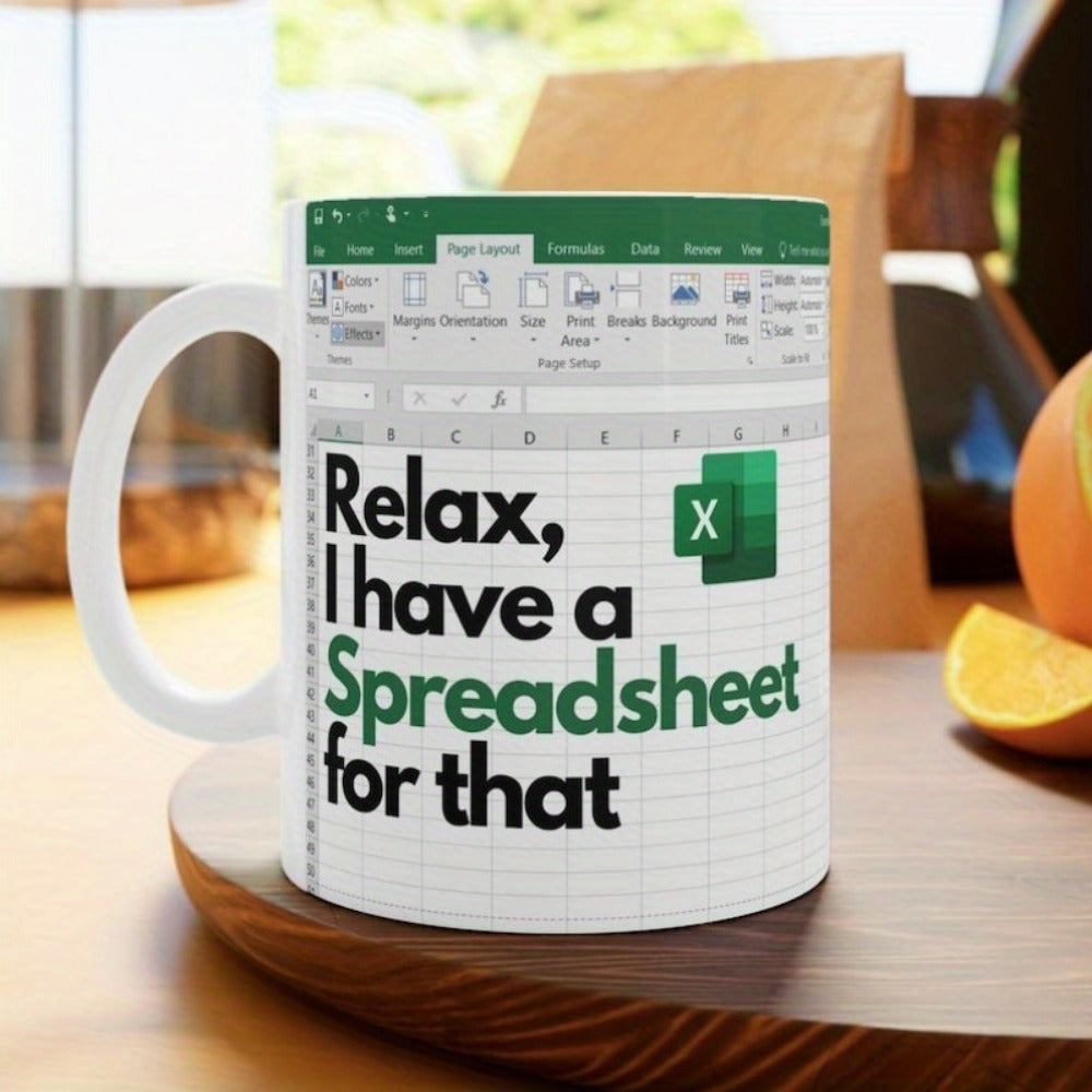 Spreadsheet Humour Mug