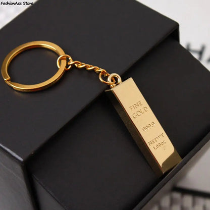 Gold Bar Keychain