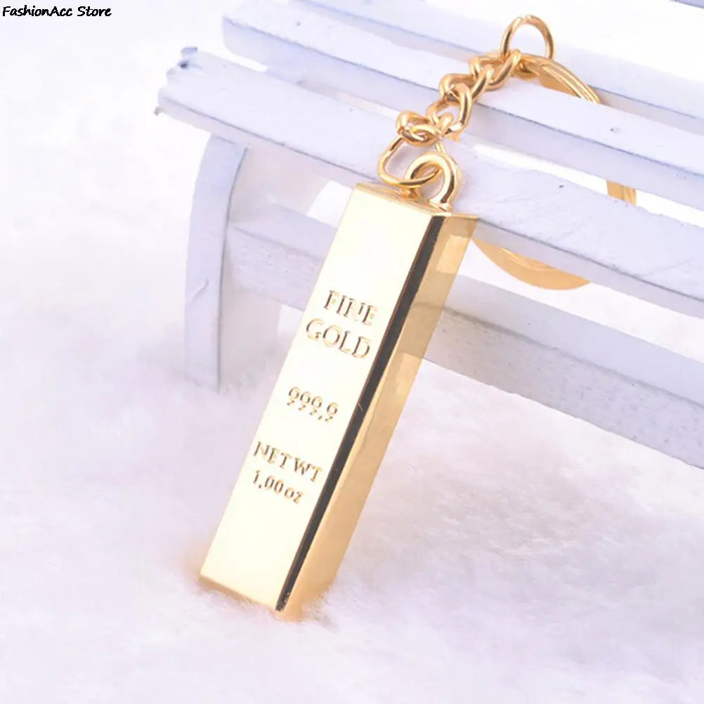 Gold Bar Keychain