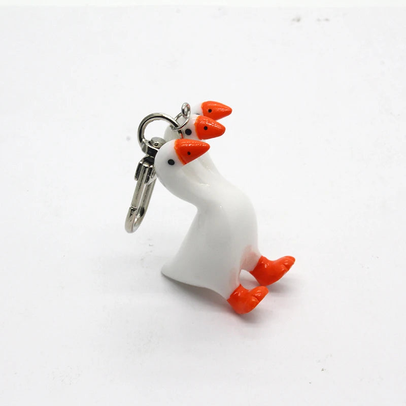 Resin Funny Goose Keychain