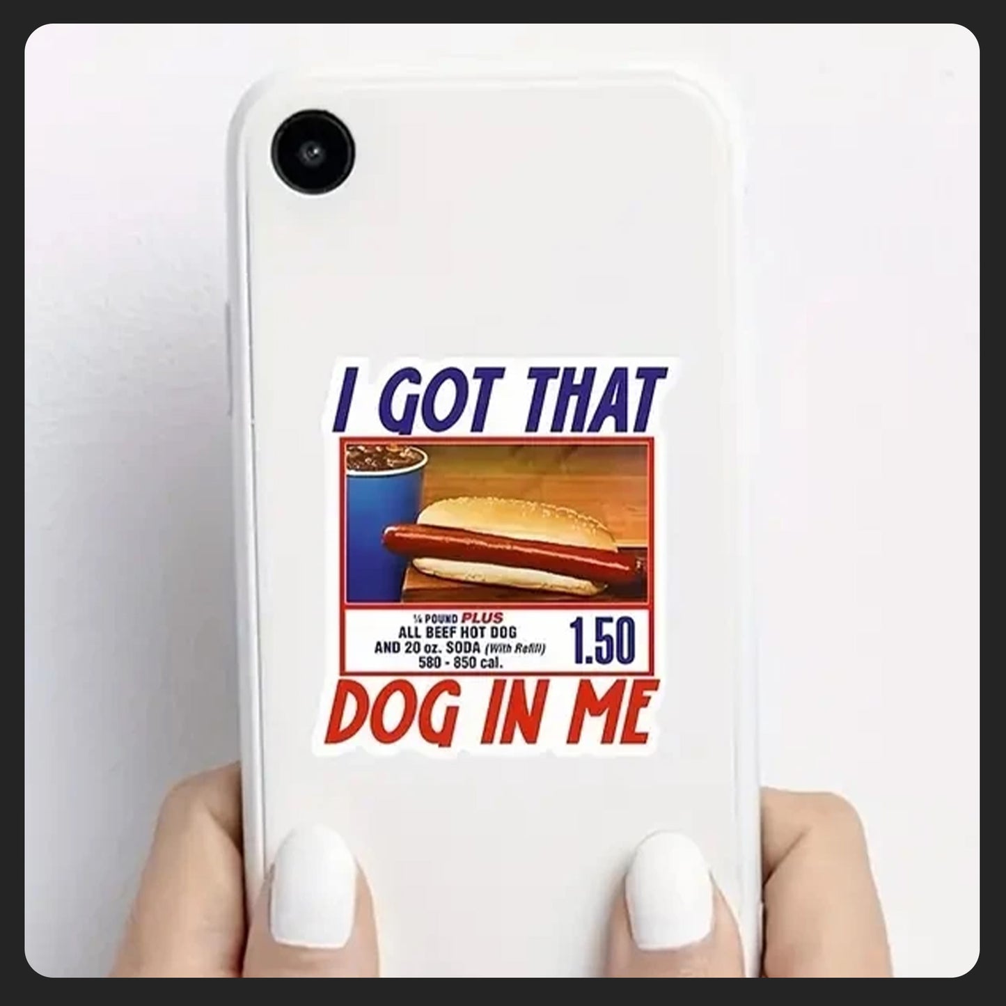 I got that dog in me sticker 2.1 in x 2 in