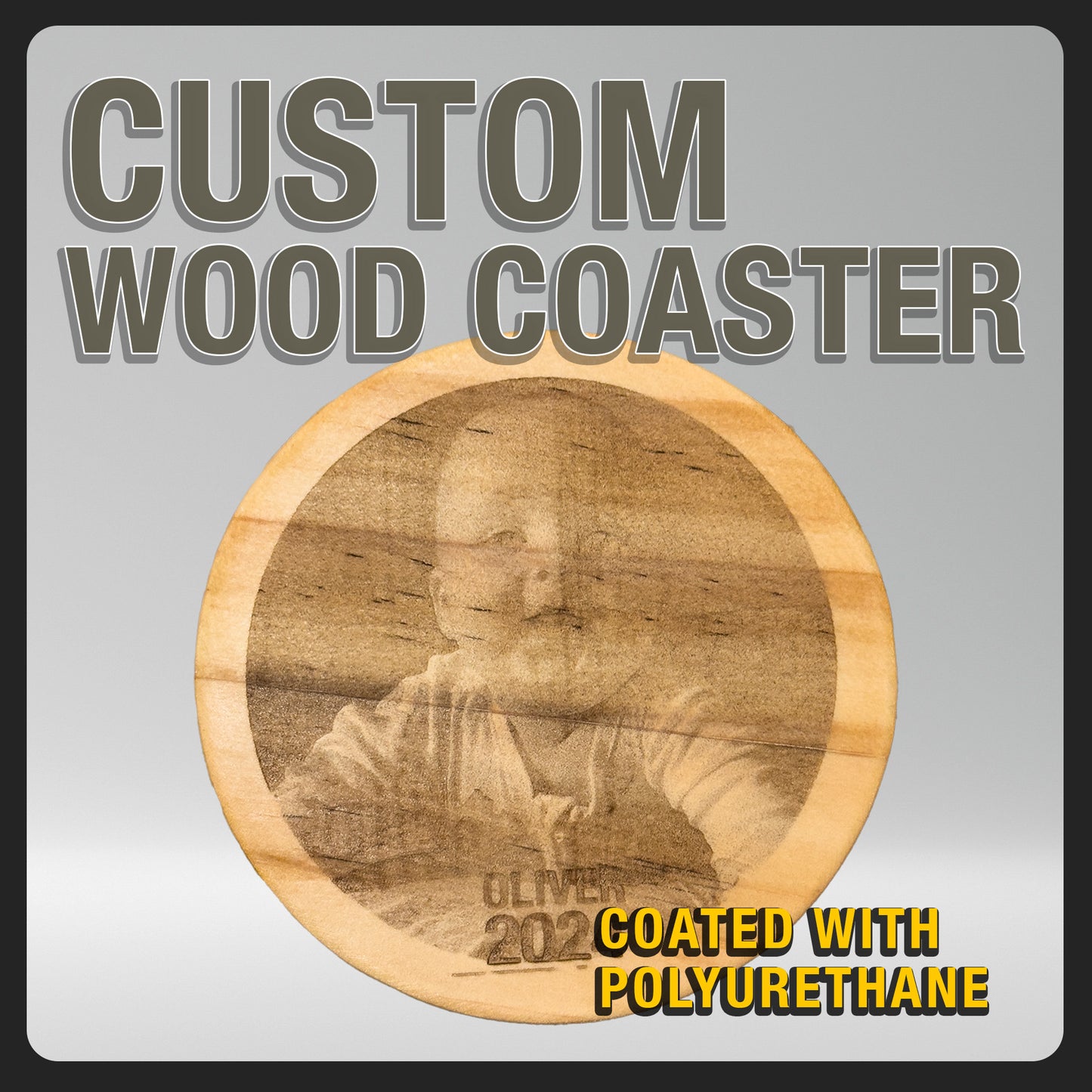 Custom Wood Coaster