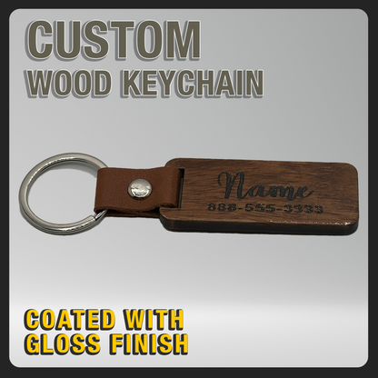 Custom Wood Keychain